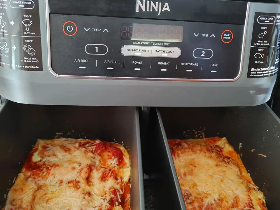 Cooking with Ninja DZ201 Foodi 2-Basket Air Fryer 