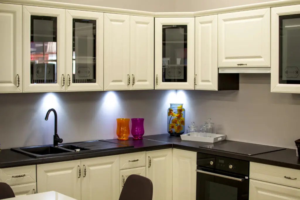 Kitchen cabinets as air fryer storage ideas