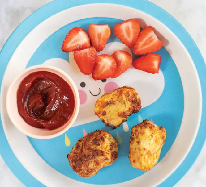 Air Fryer Cauliflower and Cheese Tots for Baby-led weaning