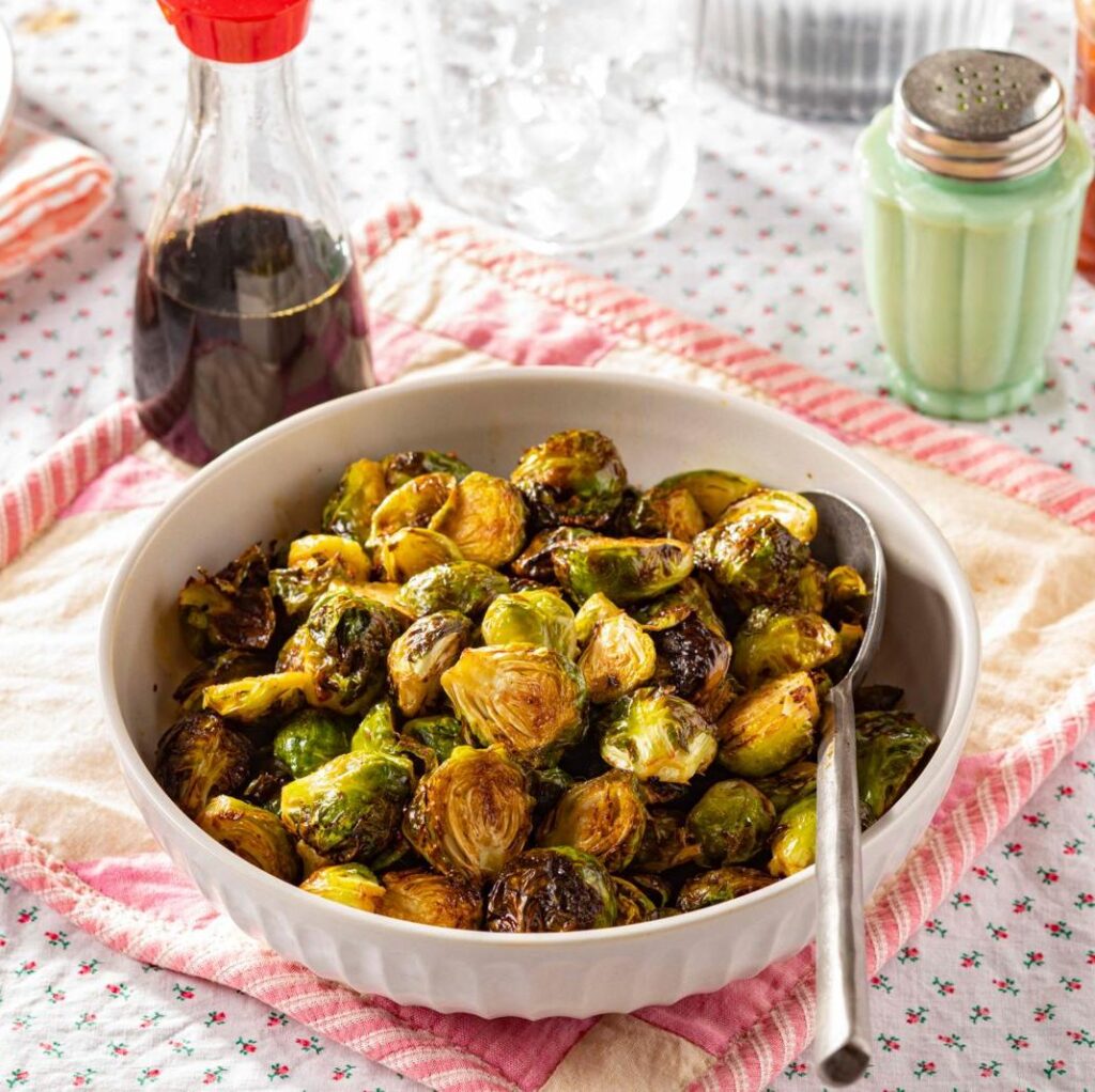 Air Fryer Brussels Sprouts by Erin Merhar