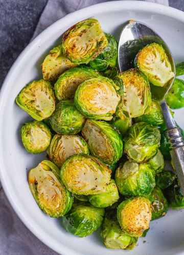 Air Fryer Brussels Sprouts by Natasha