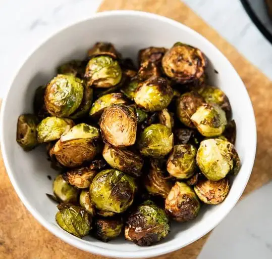 Crispy Air Fryer Brussels Sprouts by Diane