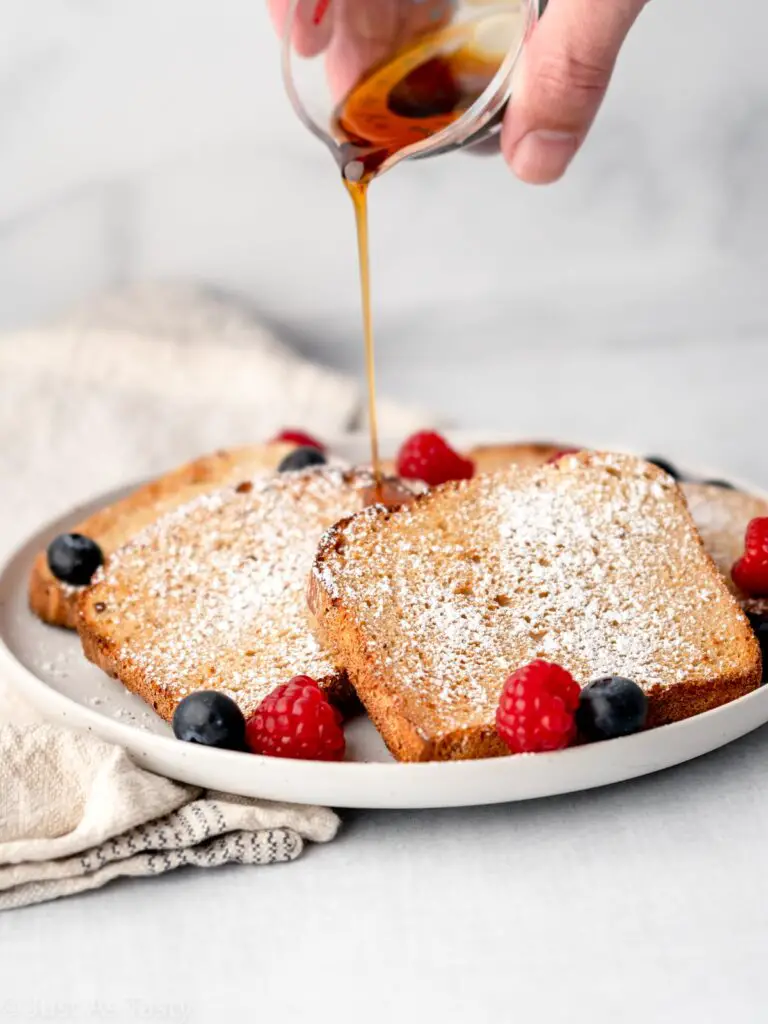Perfect Air Fryer French Toast (Eggless) by Taleen