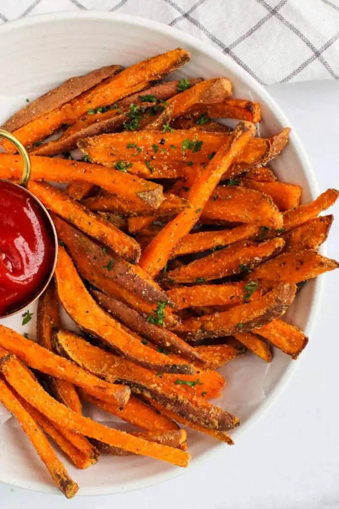 Air Fryer Sweet Potato Fries by Archana