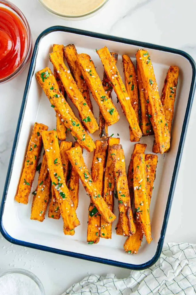 Crispy Air Fryer Sweet Potato Fries by Elaine