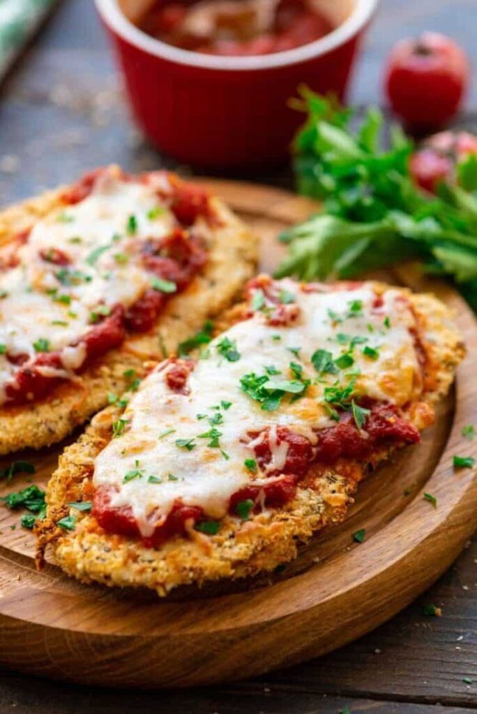 Air Fryer Chicken Parmesan by Julie